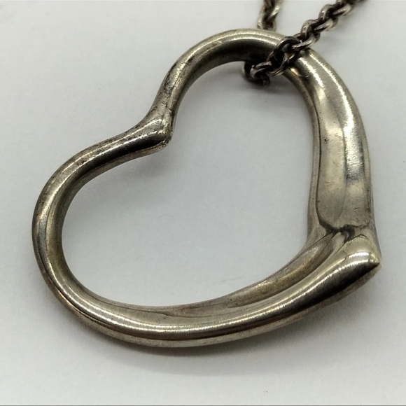 Tiffany and Co. Pendant Necklace Peretti Open Heart Silver 925 3713848 - Picture 8 of 9